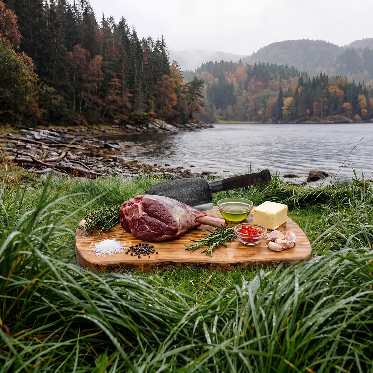 The Ultimate Grilled Venison Haunch Over Open Fire